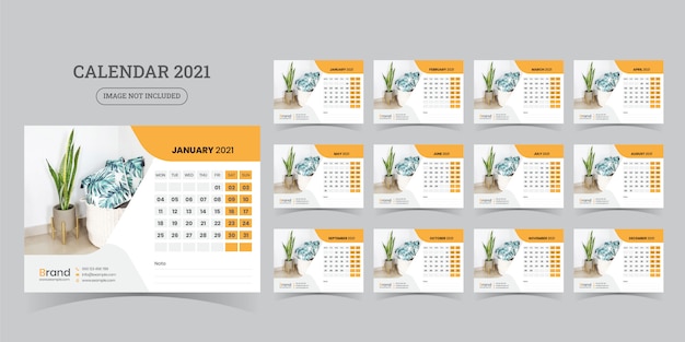 Desk Calendar 2021