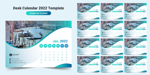 Настольный календарь 2022 шаблон