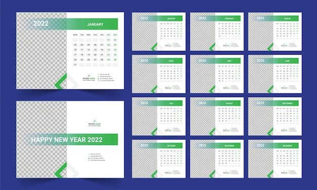 desk calendar 2022