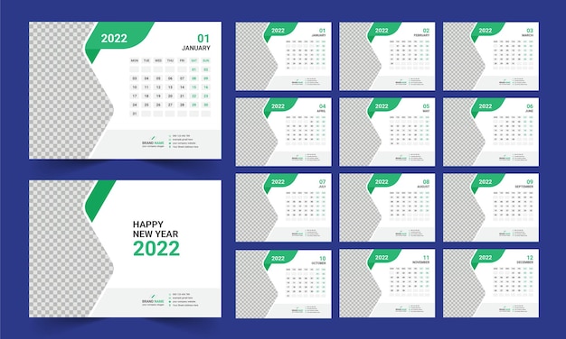 desk calendar 2022