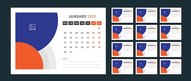 Desk Calendar 2023