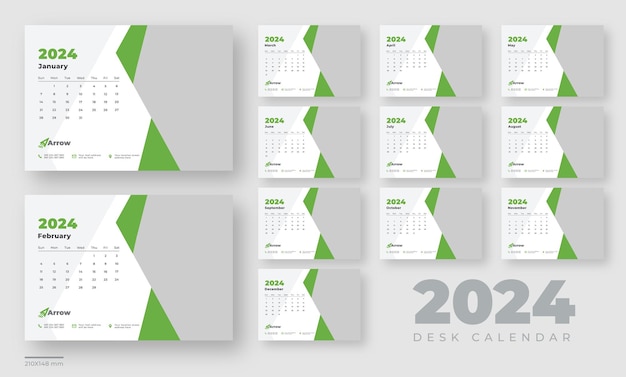 Desk calendar 2024 planner template corporate desk calendar schedule 2024 monthly planner template