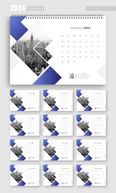 desk calendar 2024 template desk calendar planner