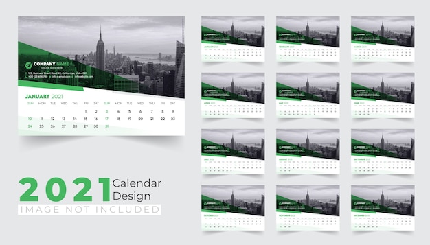 Calendario da tavolo design 2021