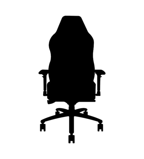 Desk Chair Seat Furniture Silhouette Illustration