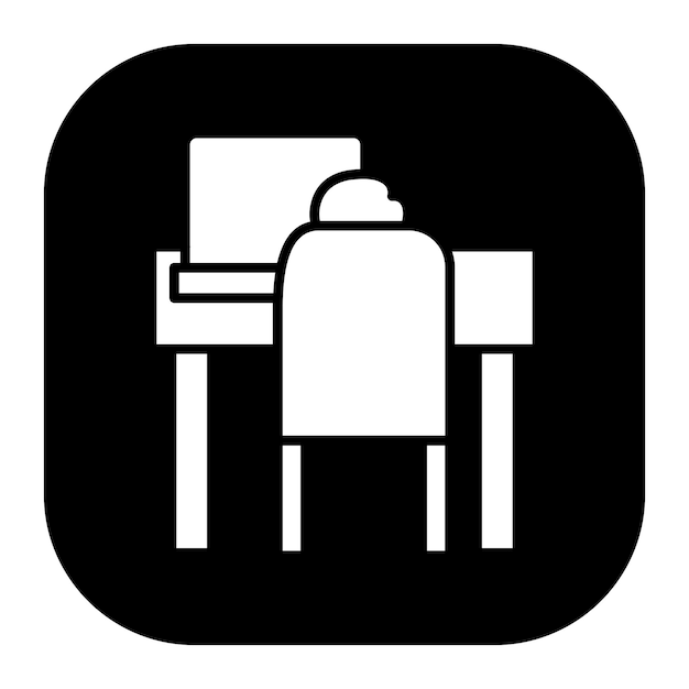 Desk Chair Vector Illustration