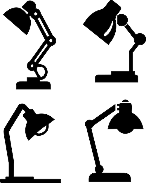 Desk lamp icon vector illustration 2