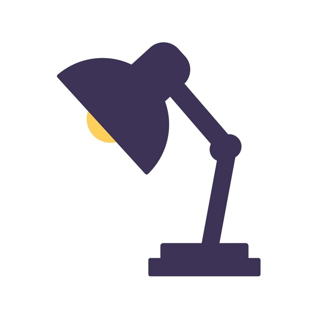 Vector desk lamp icon