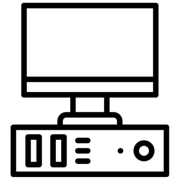 デスクトップコンピュータのアイコンスタイル