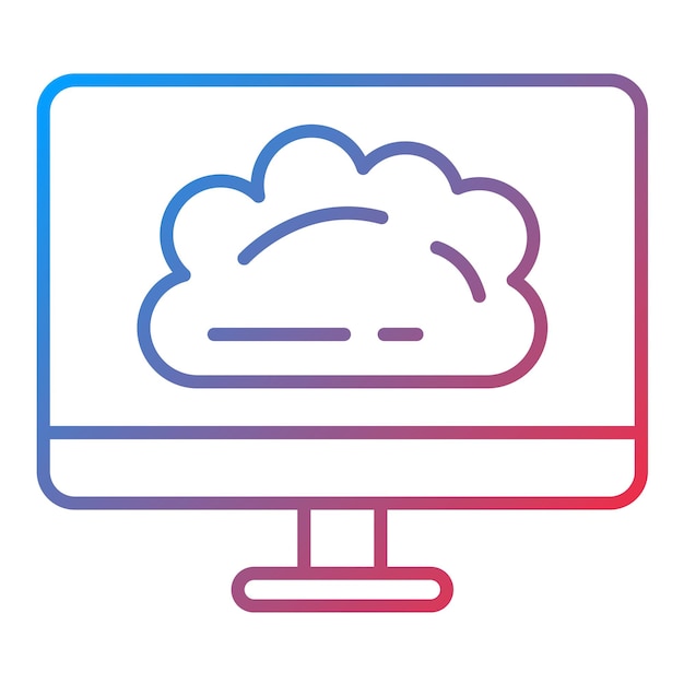 Desktop icon vector afbeelding Kan worden gebruikt voor Web Hosting