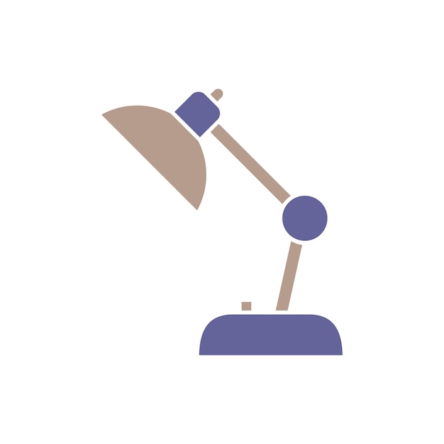 Vector desktop lamp icon vector template illustration design