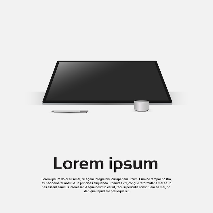 Vector desktop logo modern computer workstation icon vector illustration