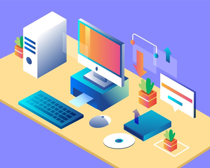 Vector desktop work space