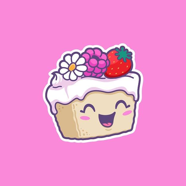 Dessert cheesecake mascot logo