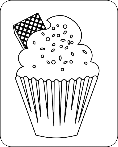 Dessert Coloring Pages for Kids