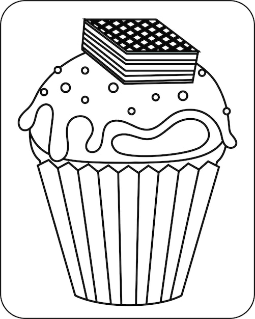 Dessert Coloring Pages for Kids