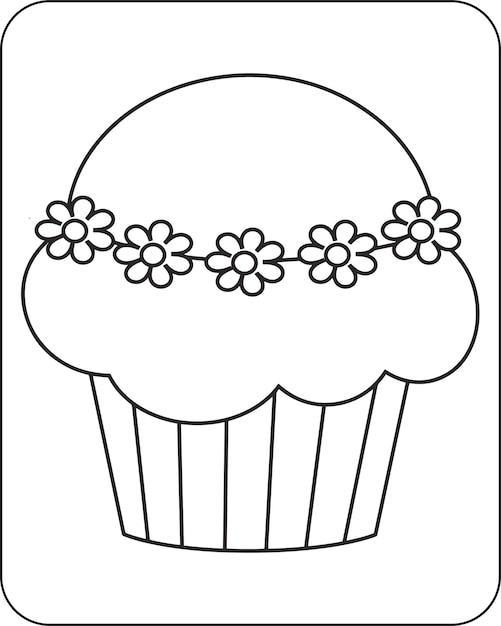 Dessert Coloring Pages for Kids