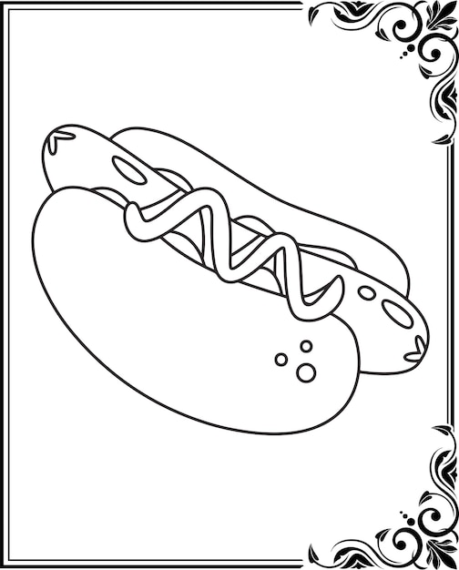 Dessert coloring pages for kids