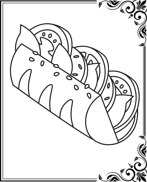 Dessert Coloring Pages for Kids