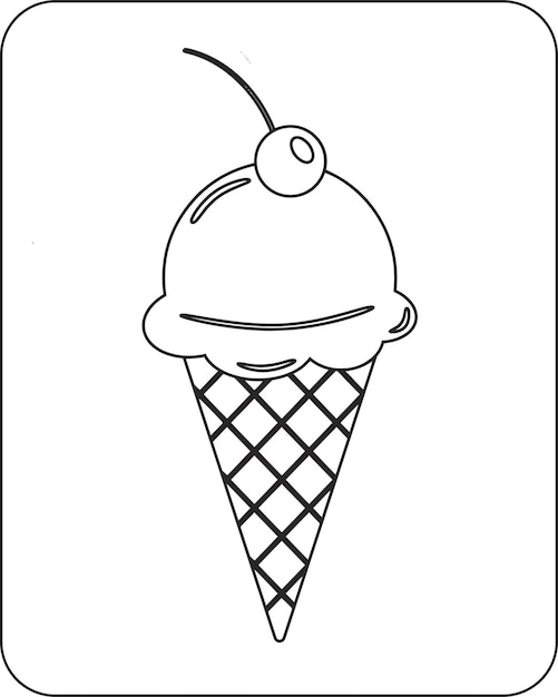 Dessert Coloring Pages