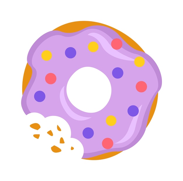 Dessert Donut Sweet Food Vector illustration