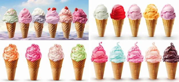 dessert sweet ice cream food cone chocolate pink frozen summer cold delicious flavor scoop ice cream