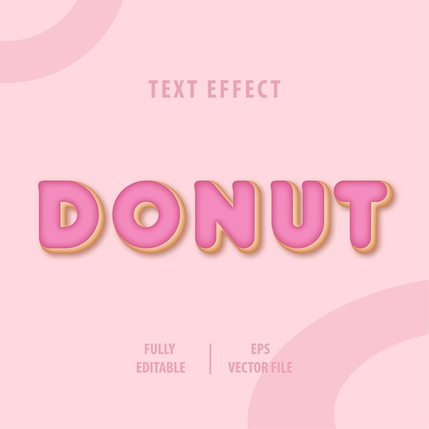 Dessert text style effect