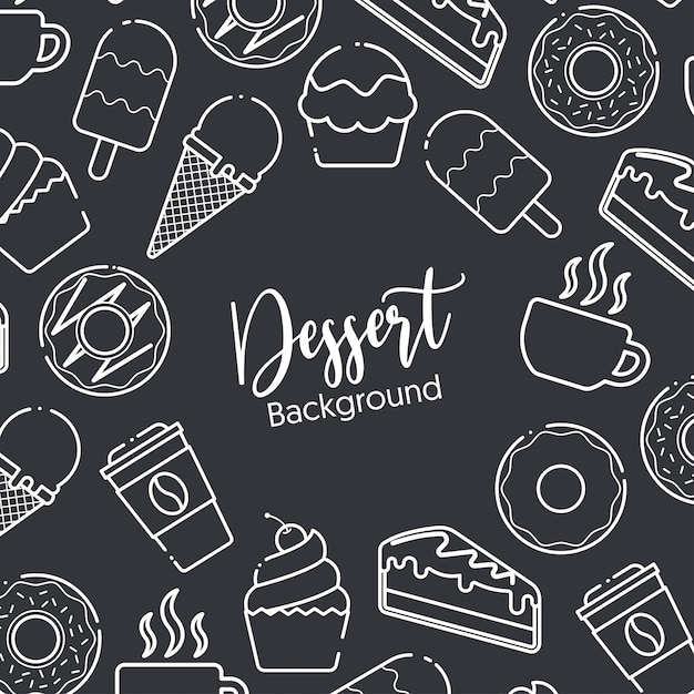 Desserts background