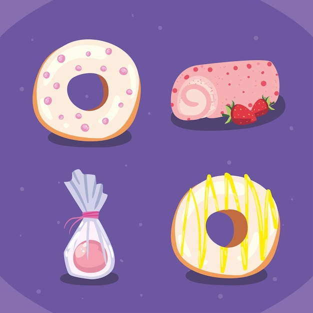 Desserts icon group