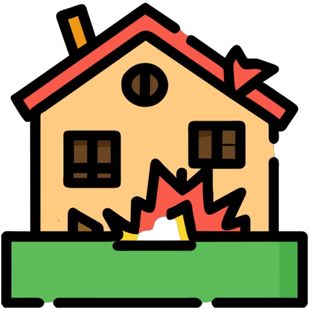 destroyed houses icon