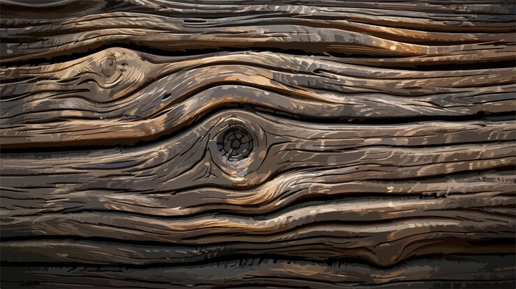 Vector detailed 4k wooden texture background stock illustration