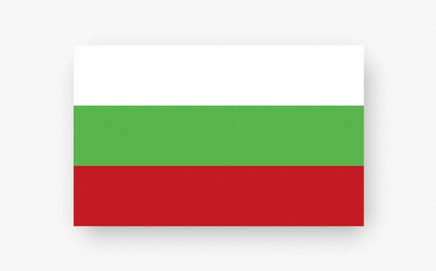 Подробная и точная иллюстрация цветного флага Болгарии
