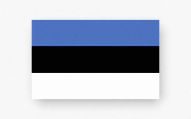 Vector detailed and accurate illustration of colored flag of estonia