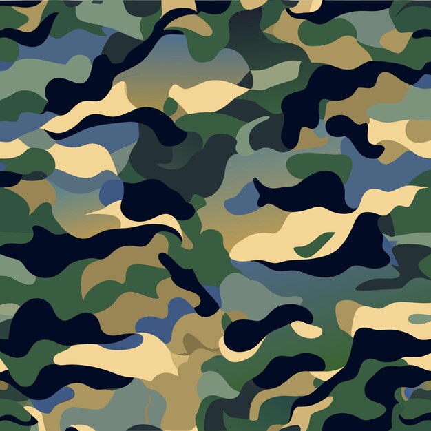 Vector detailed army camo texture seamless vector pattern modern art