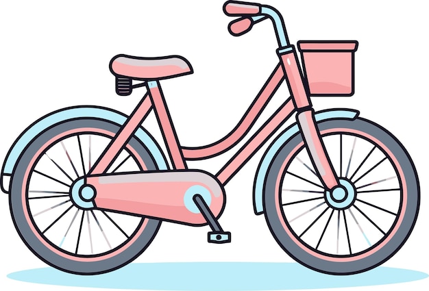 Detailed Bike Gearshift Vector Vector Drawing of Cyclist Silhouette