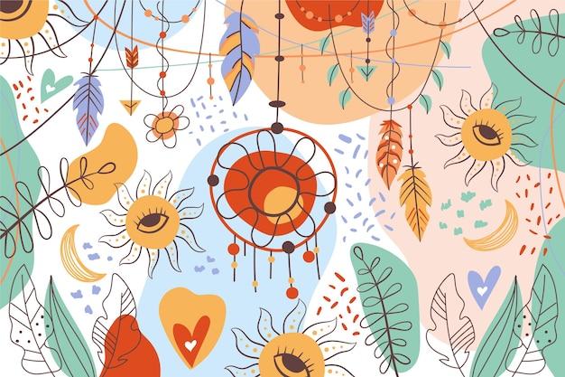 Detailed boho background