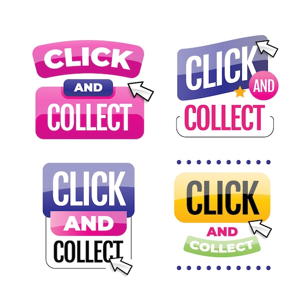 Detailed click and collect sign collection