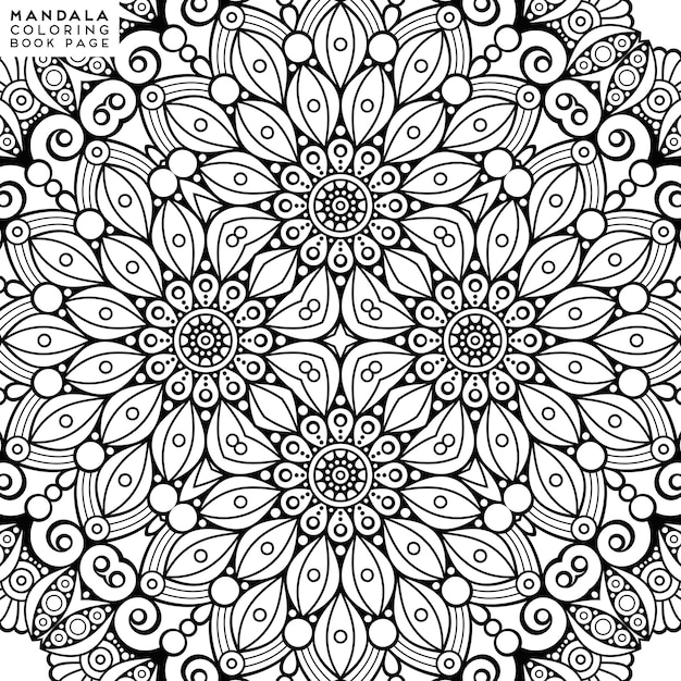 Illustrazione decorativa dettagliata della mandala