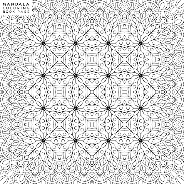 Illustrazione decorativa dettagliata della mandala