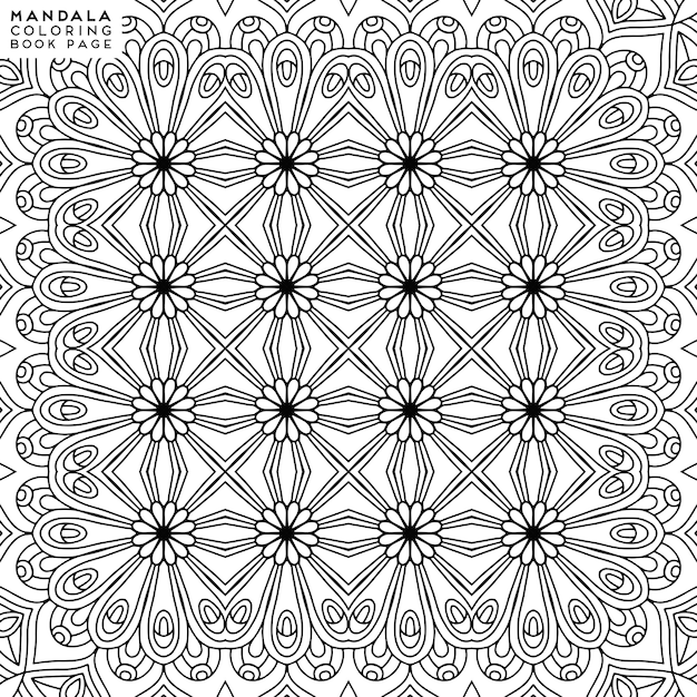 Illustrazione decorativa dettagliata della mandala