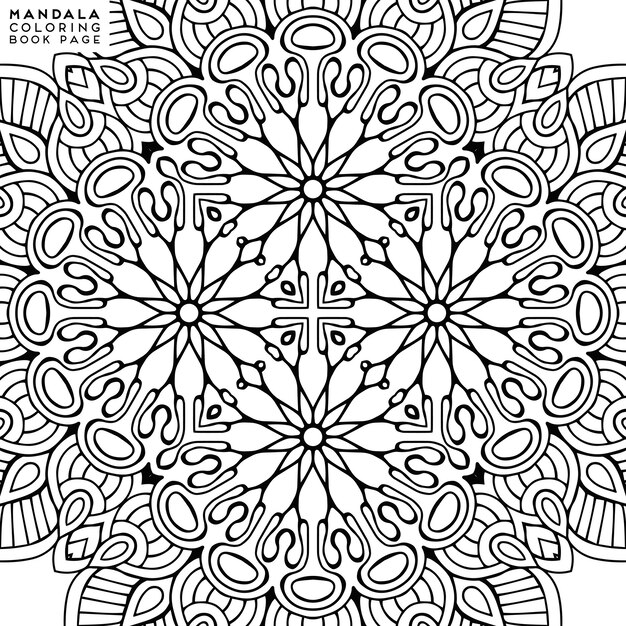 Illustrazione decorativa dettagliata della mandala