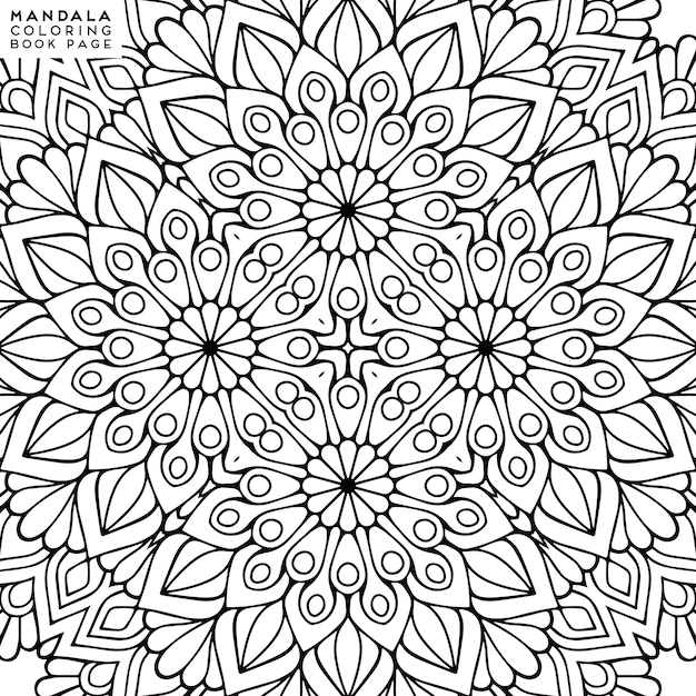 Illustrazione decorativa dettagliata della mandala