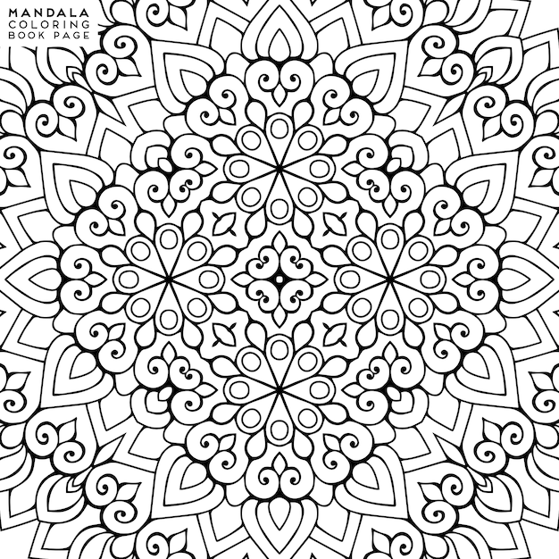 Illustrazione decorativa dettagliata della mandala