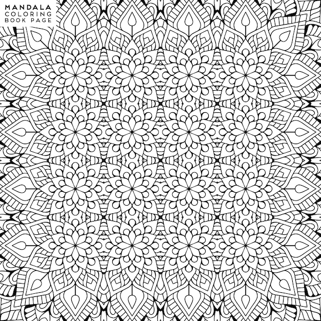 Illustrazione decorativa dettagliata della mandala