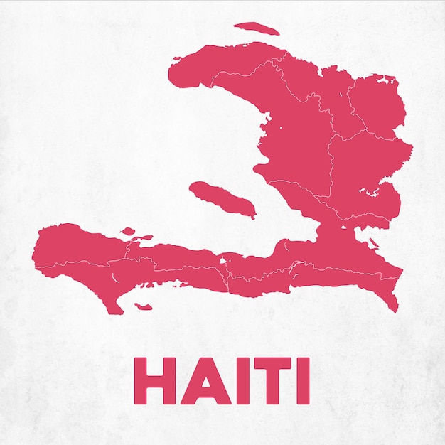 Vector detailed haiti map