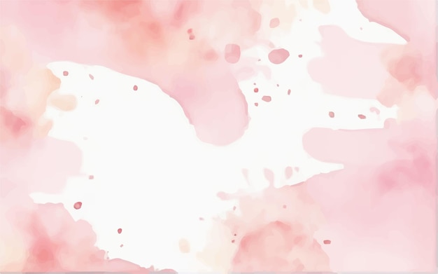 Подробная ручная роспись розового акварельного фона