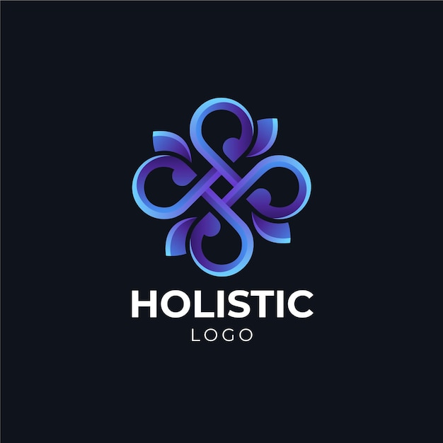 Detailed holistic logo template