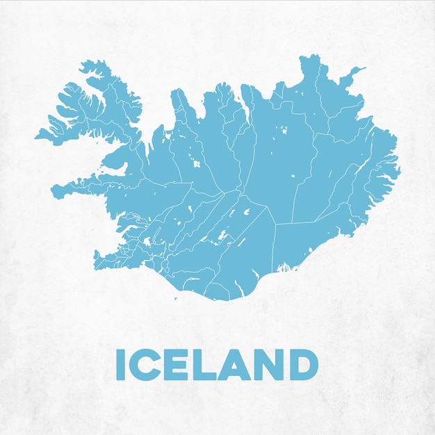 Detailed Iceland Map