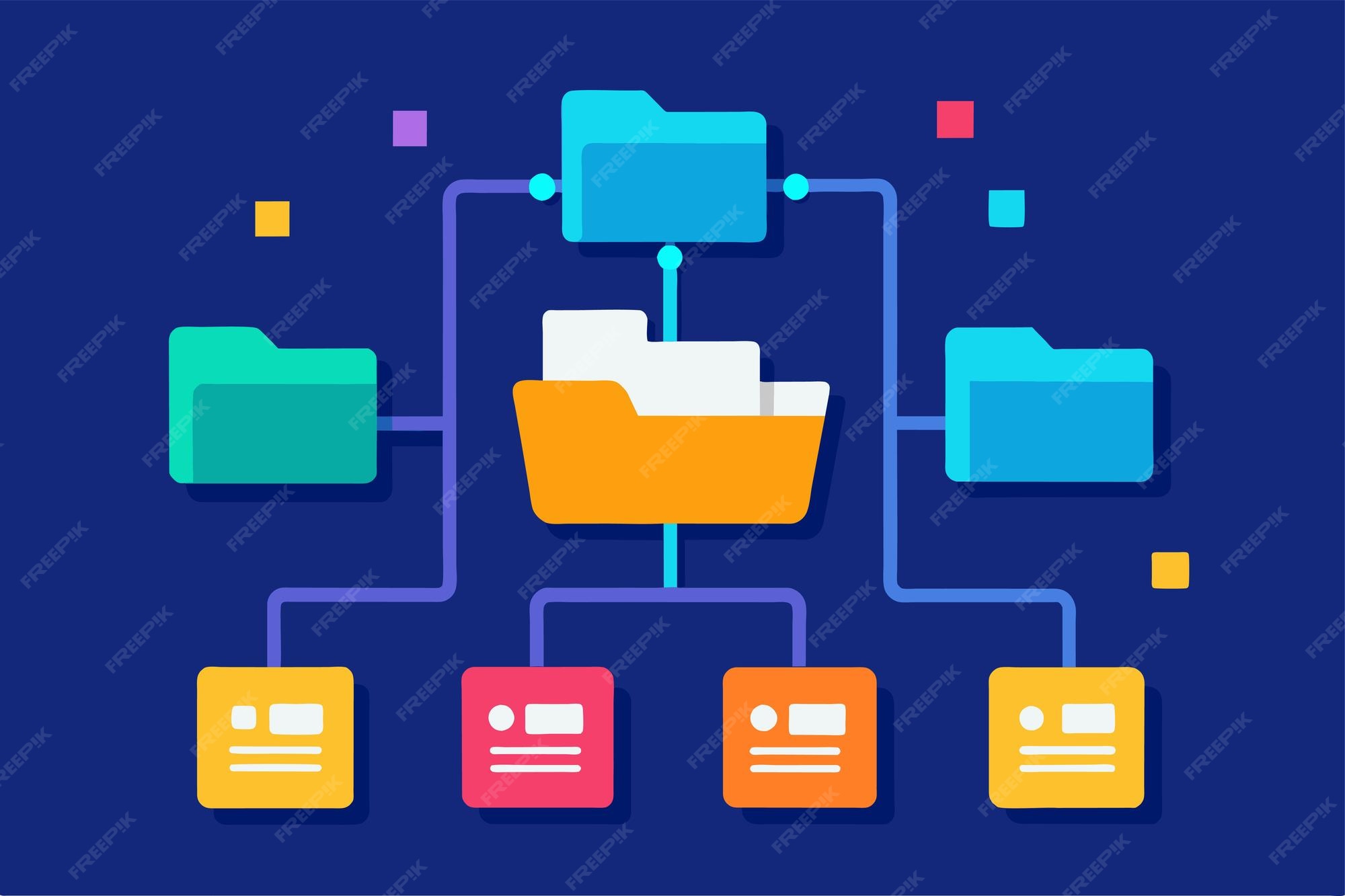 Premium Vector | A detailed illustration of a computer system showing ...