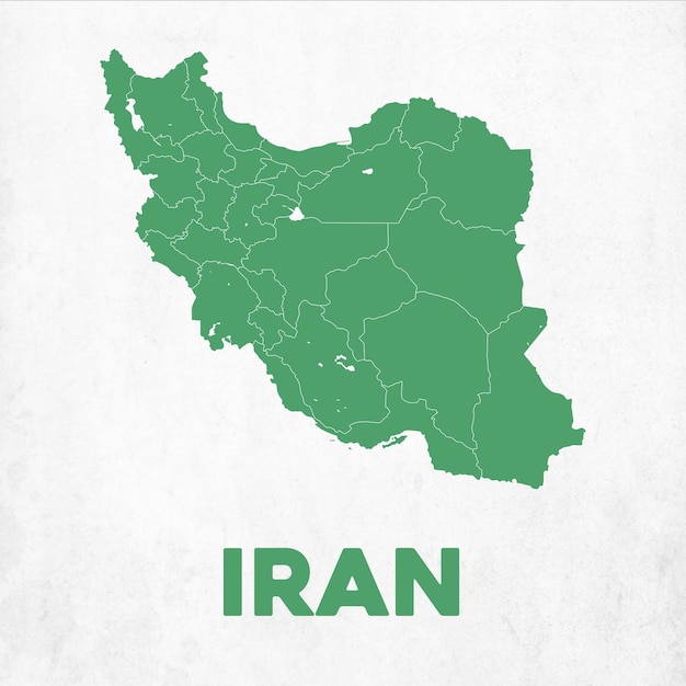 Vector detailed iran map